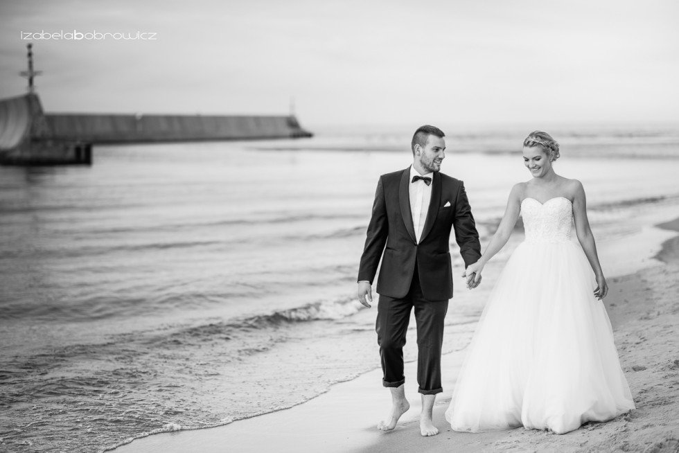 plener ślubny morze koszalin fotograf okazjonalny fotofraf ślubny koszalin Izabela Bobrowicz fotograf ślub zachodniopomorkie